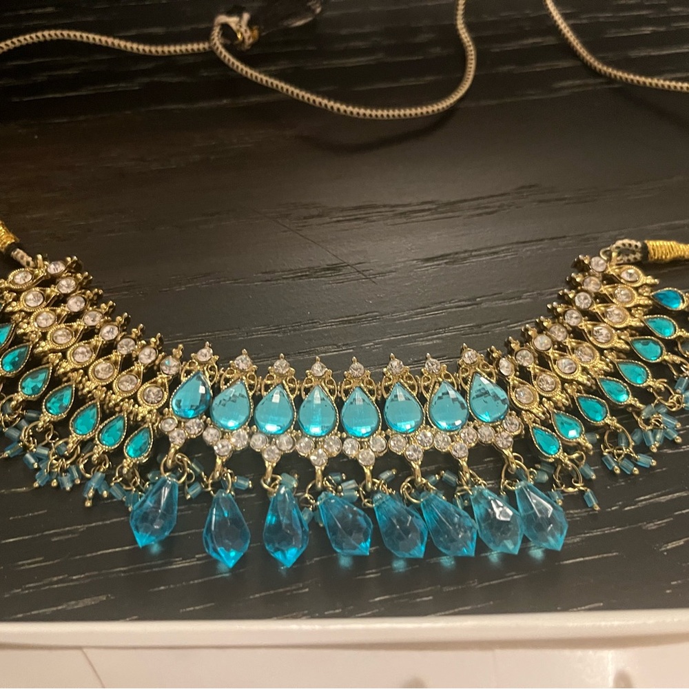 Necklace and earrings